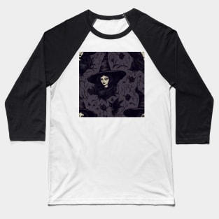 Halloween Monsters 21 - Witch Baseball T-Shirt